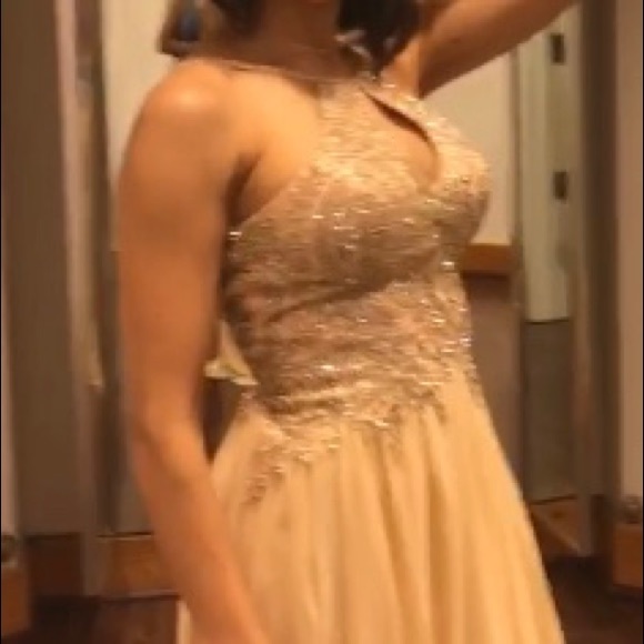 ✨CHAMPAGNE✨ cliffon dress - Camille La Vie - Picture 4 of 8